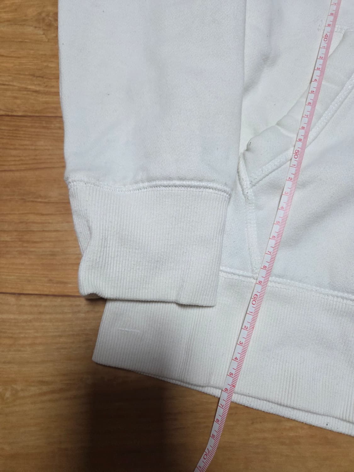 후아유 화이트후드집업 상품이미지4