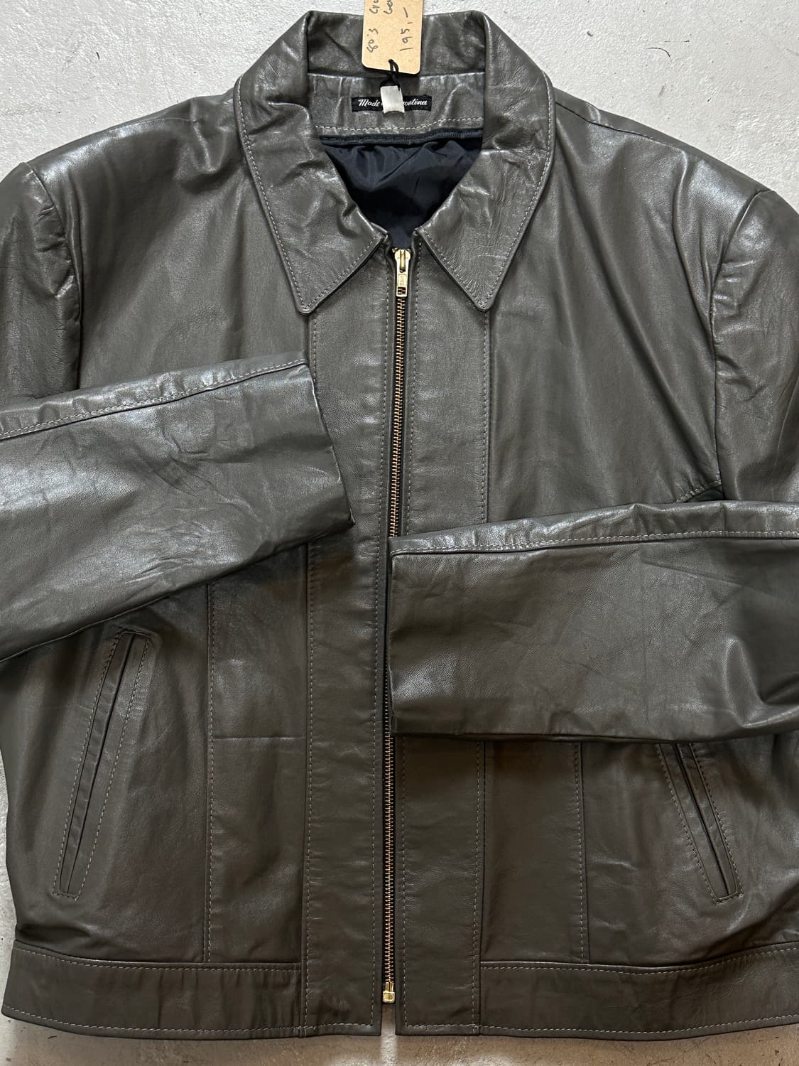 80's 시어스 크롭 레더자켓 빈티지 레더 자켓 상품이미지8