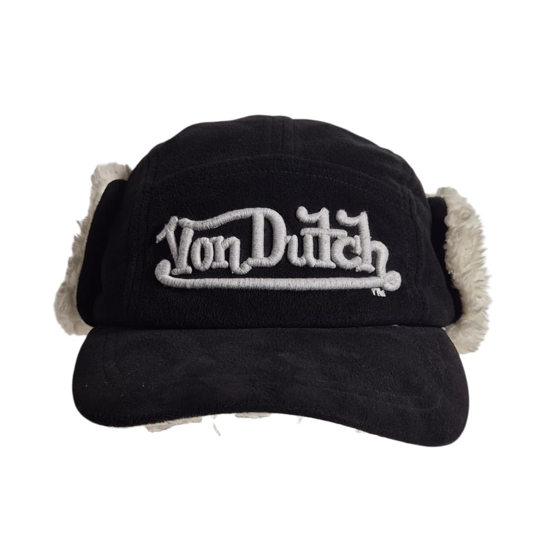 Vondutch) 본더치 Y2K 이어플랩 캡 검/흰 상품이미지2
