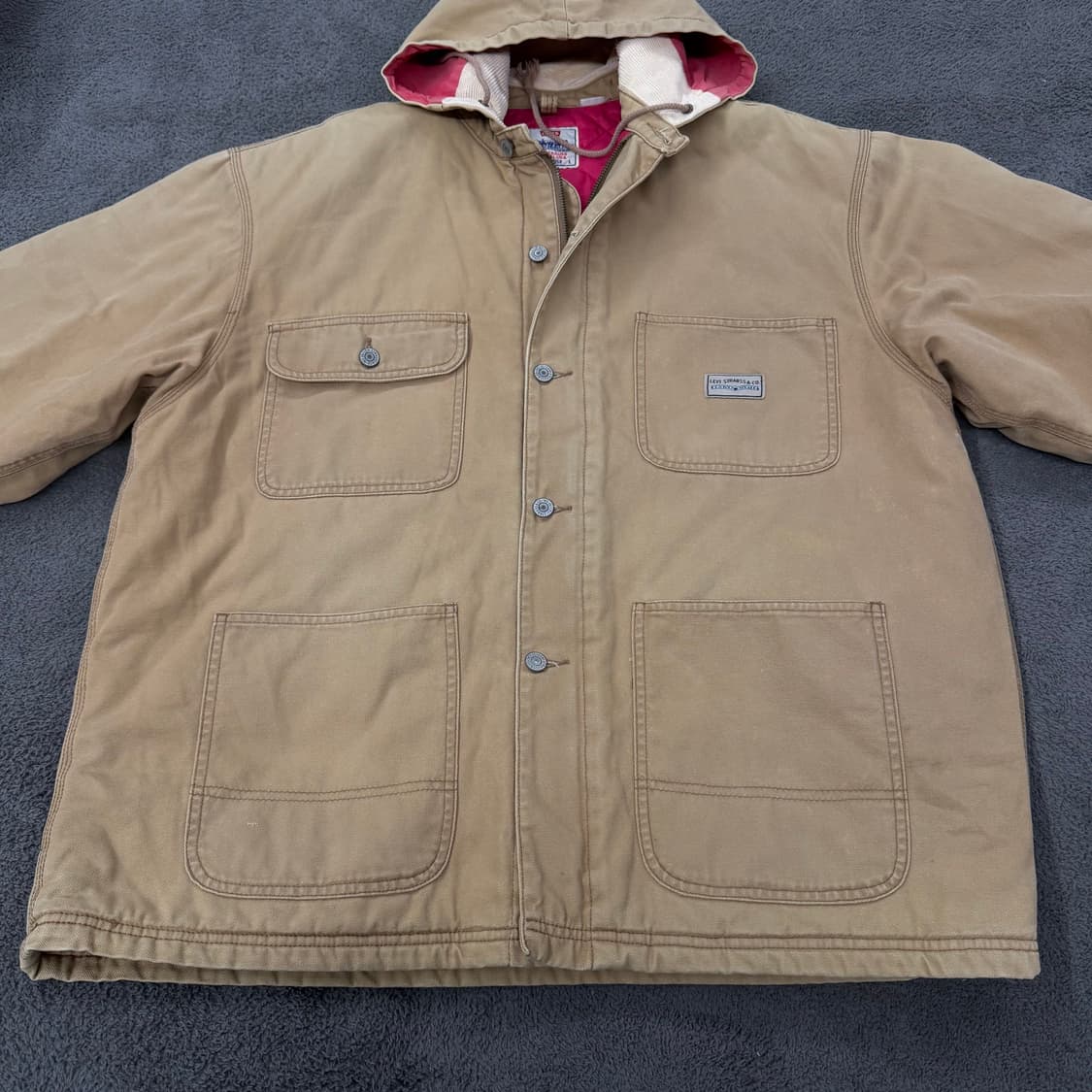 [ 정품/L ] 리바이스 퀄팅 누빔 후드 워크 자켓 상품이미지3