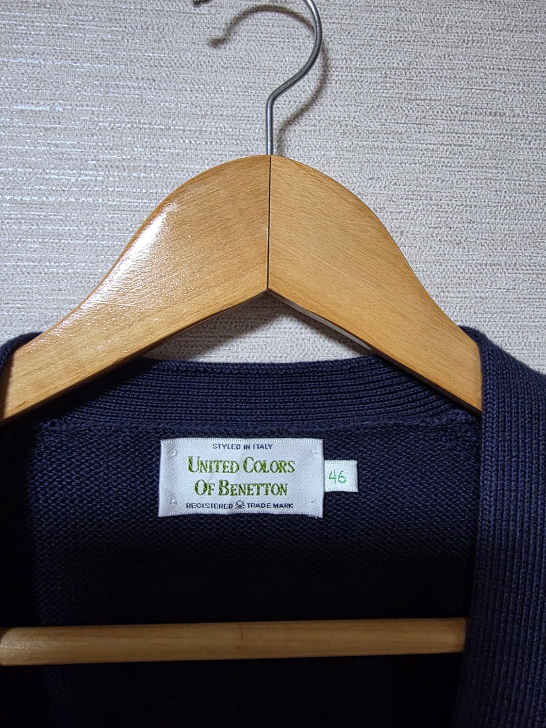 Benetton 베네통 네이비 코튼 가디건 상품이미지5