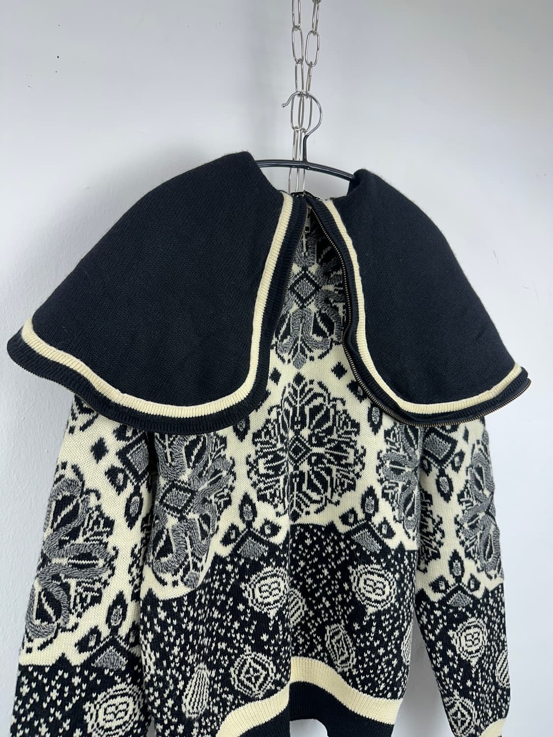 Monsieur Nicole high neck zip up jacquar 상품이미지8