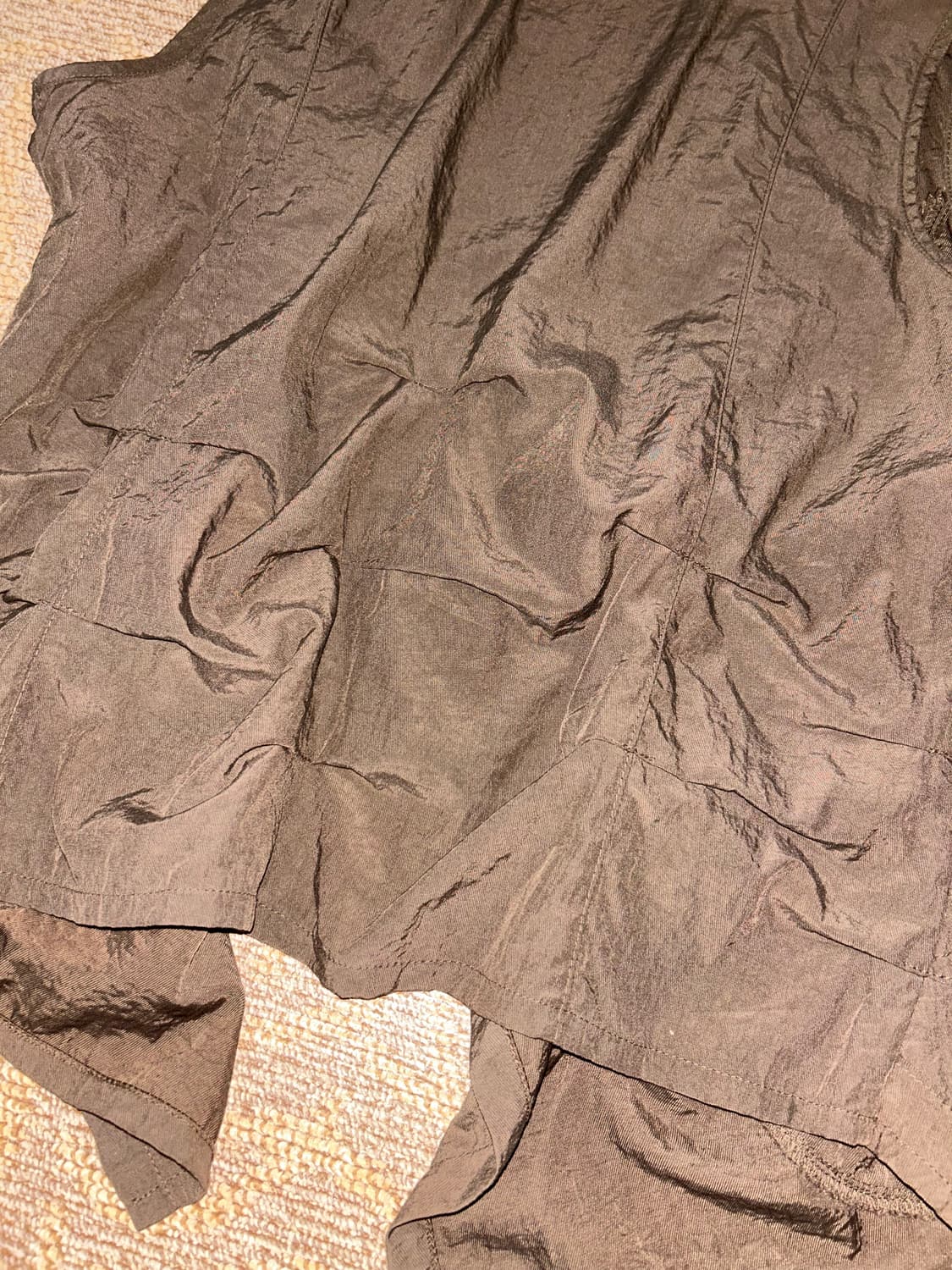 빈티지 브라운 베스트 조끼 상품이미지4