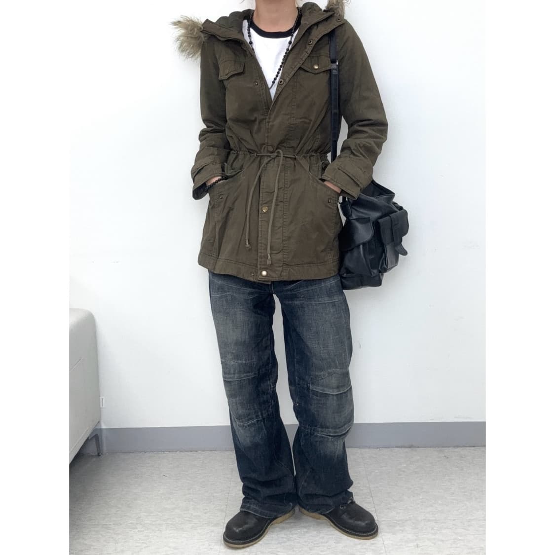 빈티지 카키 야상 자켓 점퍼 상품이미지2