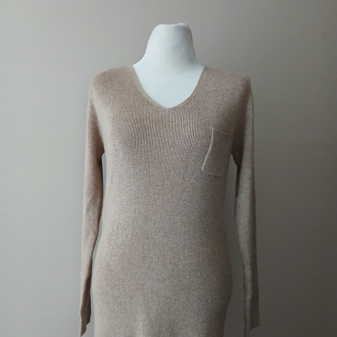 26-4 베이지 니트 롱 원피스55 상품이미지2