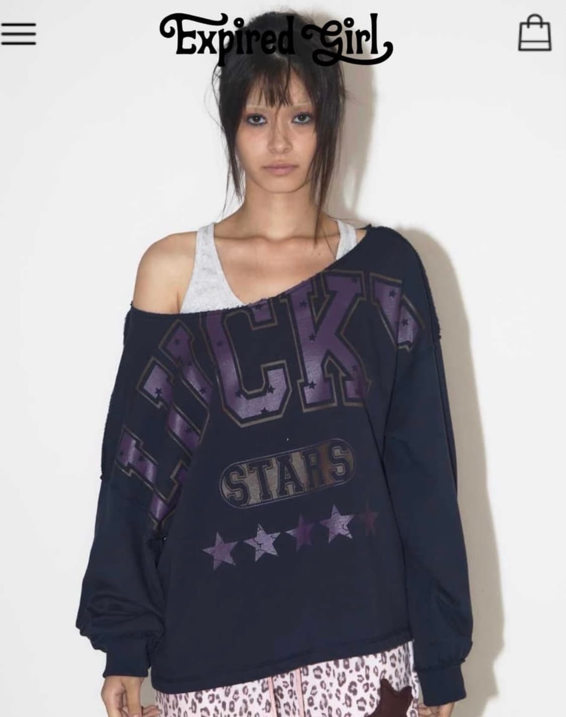 익스파이어드걸 럭키 스타 스웻셔츠 상품이미지1