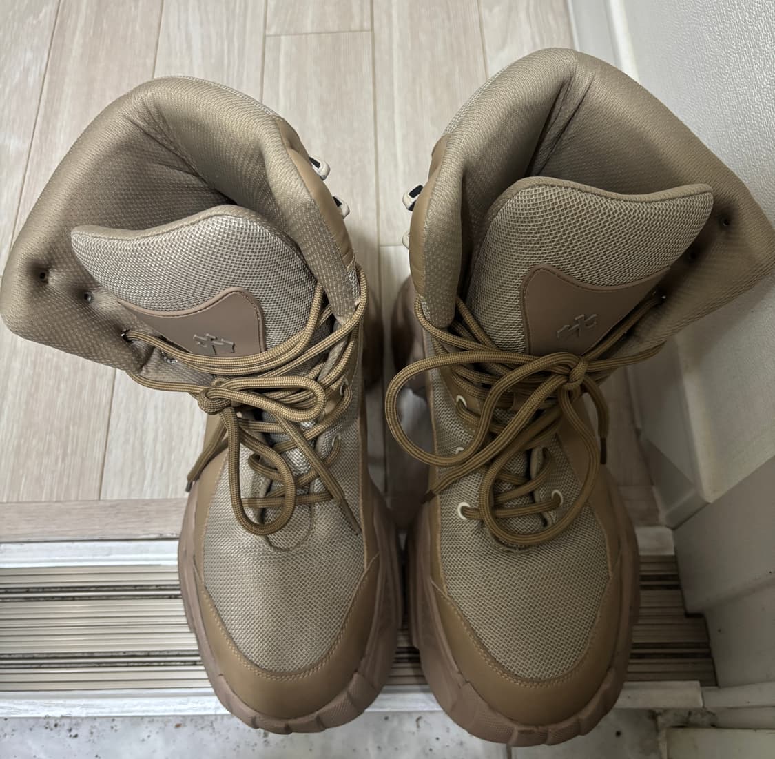 yeel PLATFORM BOOTS SNEAKERS BEIGE  상품이미지6