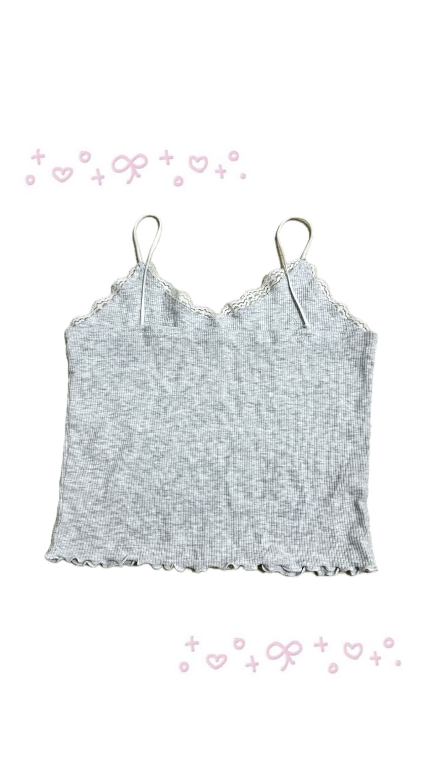 백 멜란지 레이스 슬리브리스 상품이미지2