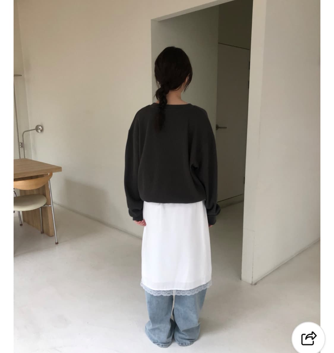 미닝아웃 레이스 스커트 상품이미지1