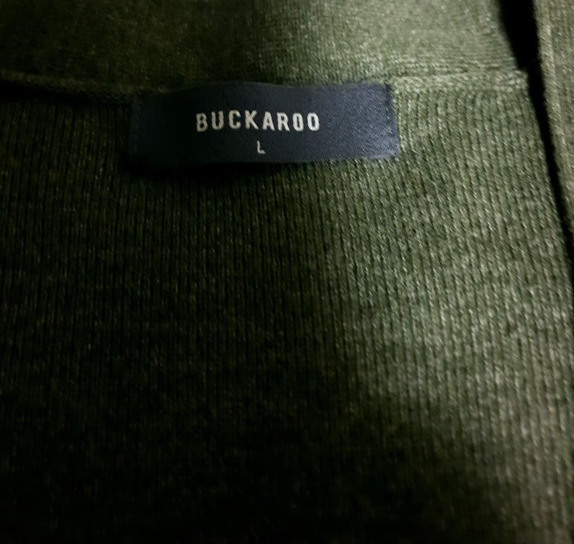 버커루 반다나조직 V넥 가디건 카키(L) 상품이미지2