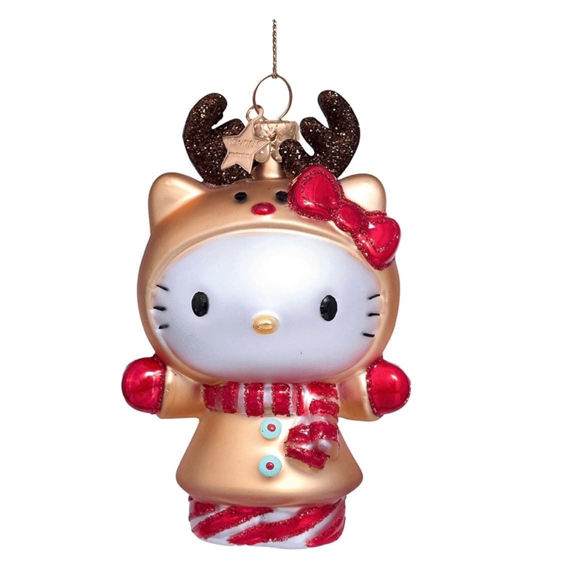 vondels 본델스 헬로키티 크리스마스 루돌프 오너먼트 키링 인형 상품이미지1