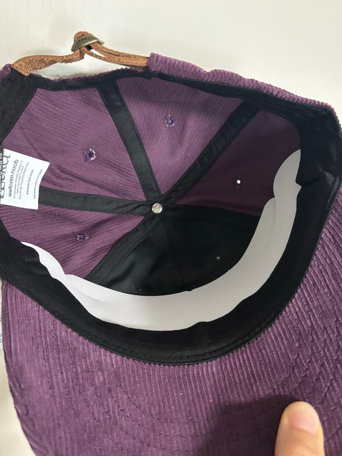 테켓 코듀로이 캡모자 퍼플 / 구매가 58,000 상품이미지3