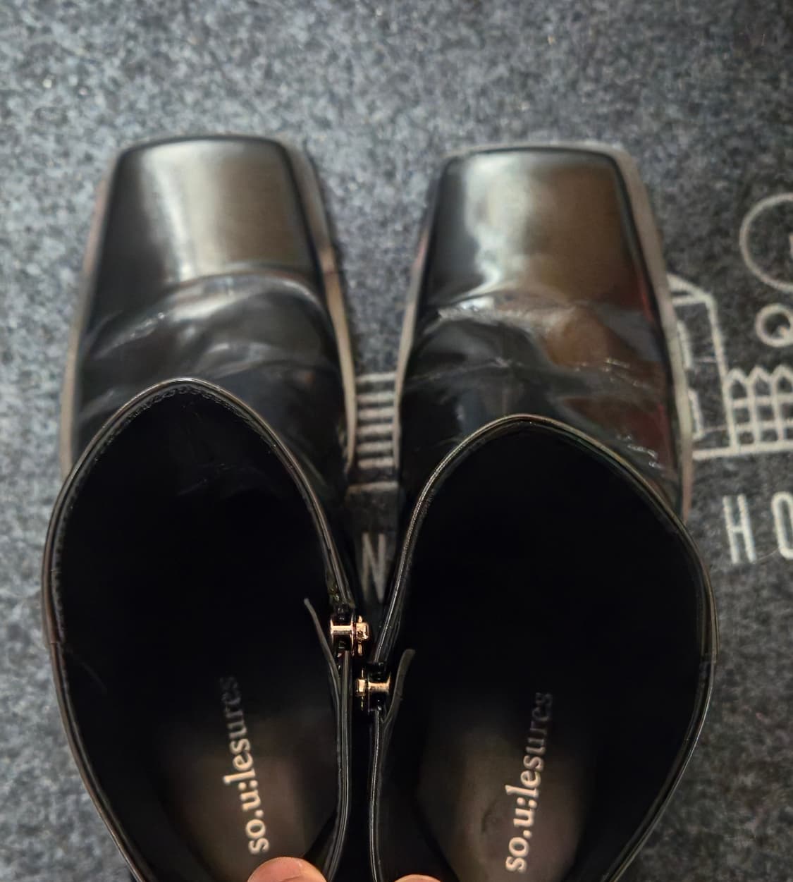 [280] 쏘유레슈어 Raffine black 부츠 상품이미지7