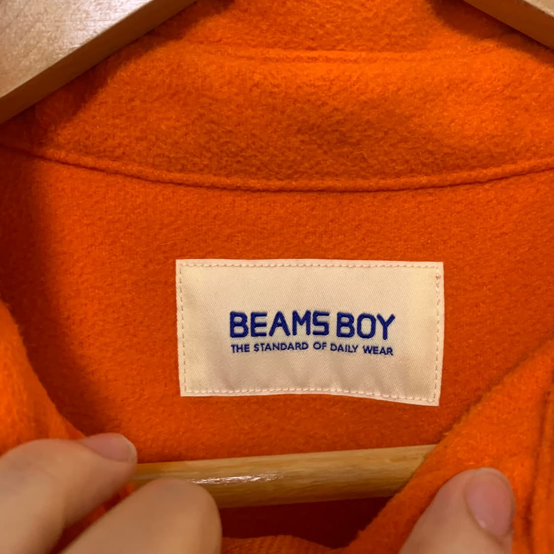 빔즈 보이 일본 빈티지 포켓 셔츠 자켓 오렌지 남녀공용 상품이미지6