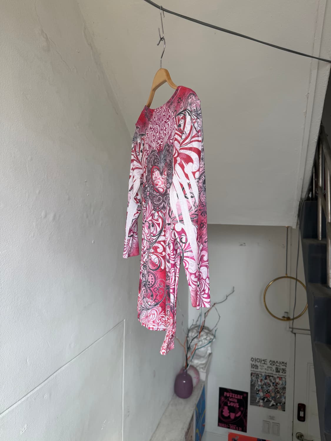 y2k 끝판왕 하트 그래픽 티셔츠 상품이미지7