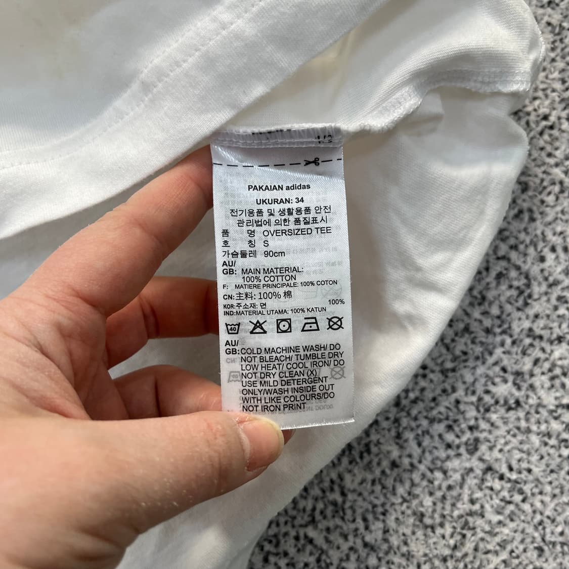 S 아디다스 여성 오버핏 반팔티 0327M 상품이미지3