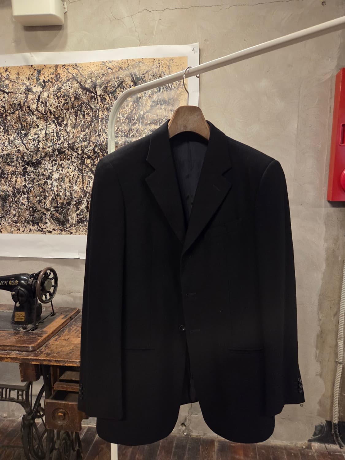 아르마니 꼴레지오니 블랙 테일러드자켓 상품이미지6