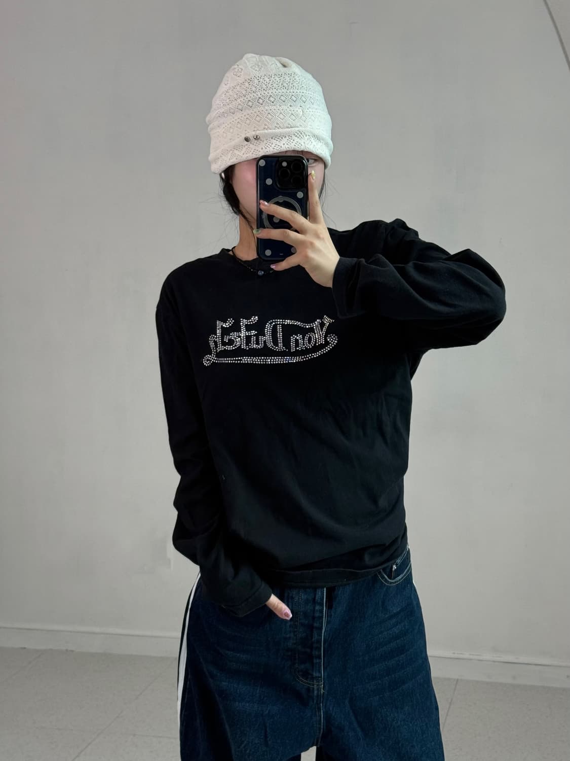 본더치 블랙 큐빅 롱슬리브 상품이미지4