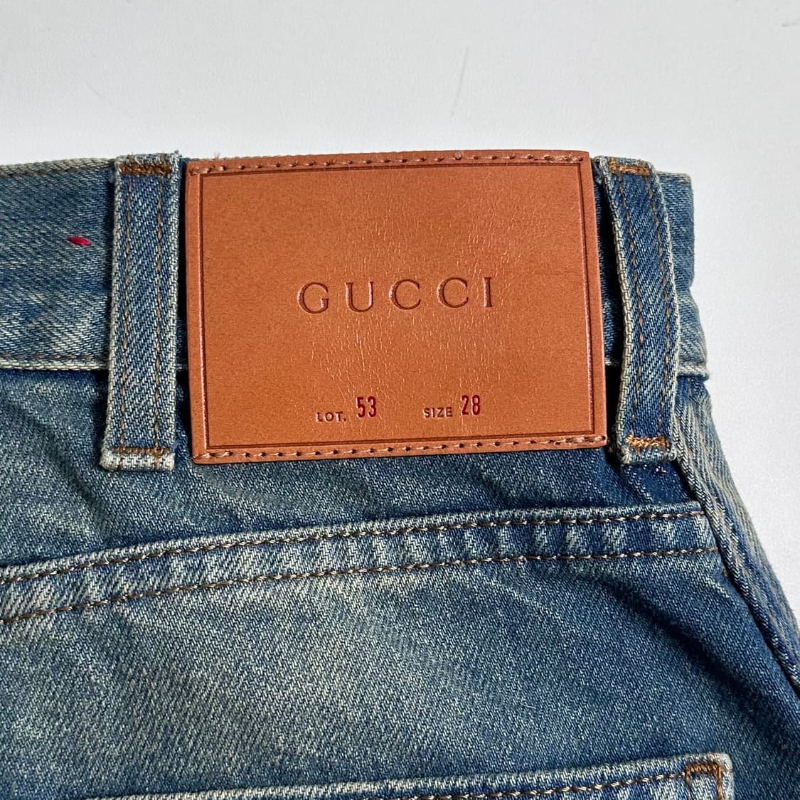 구찌 우먼스 자수 데님 팬츠  상품이미지6