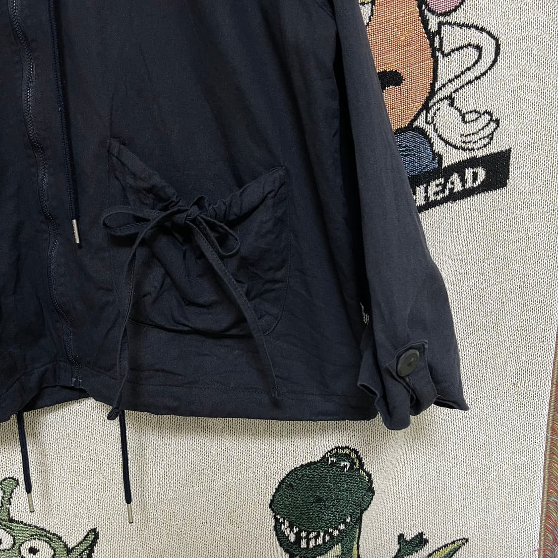 바온 BAON 리본 포켓 후드 자켓 상품이미지3