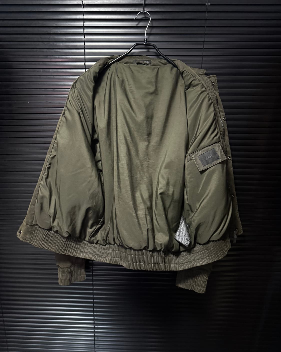 자라 레더 가죽 브라운 갈색 발마칸 ma1 항공 점퍼 블루종 봄버 워크 상품이미지7