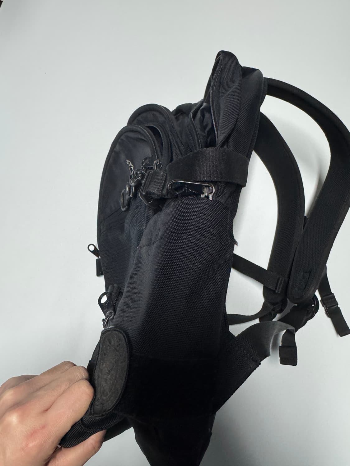 캉골 kangol 멀티수납 블랙 백팩 상품이미지7