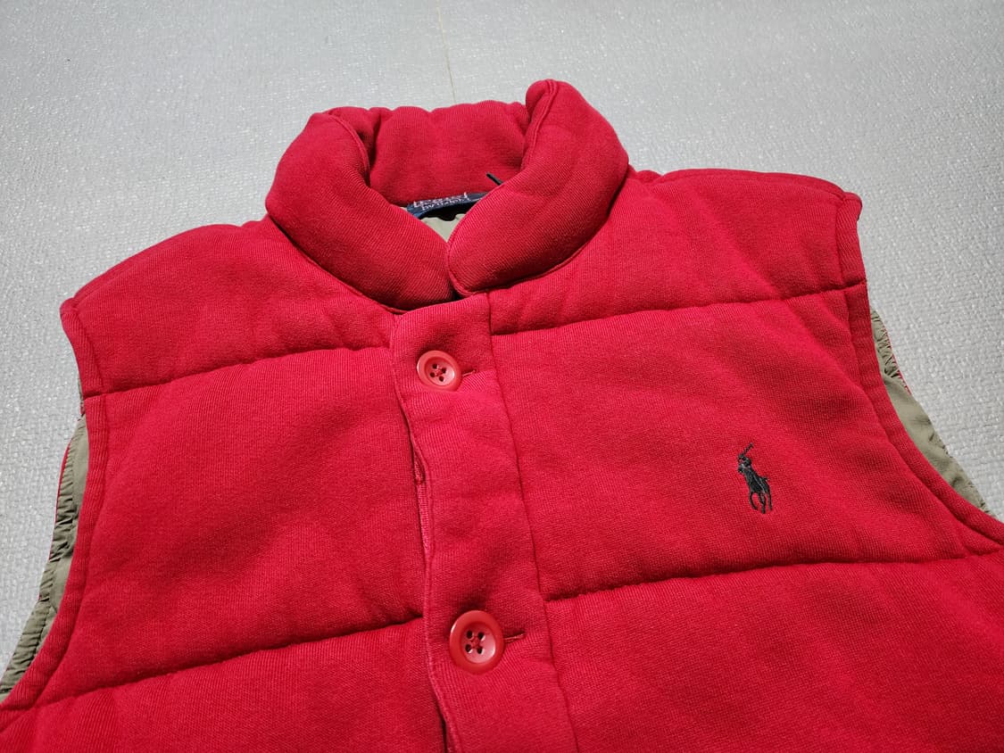 폴로 랄프로렌 레드 패딩 조끼 상품이미지2