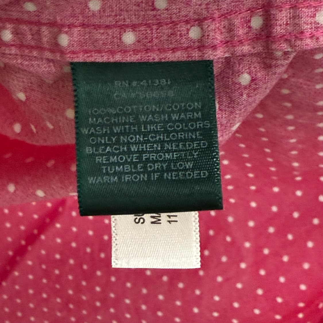 로렌 랄프로렌 핑크 포인트 셔츠 M 상품이미지3