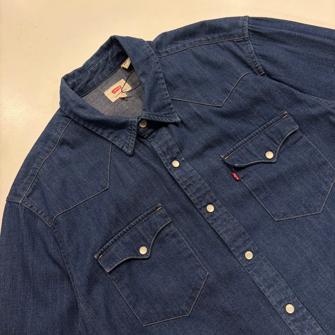[L] 리바이스 데님 웨스턴 셔츠 남방 B551 상품이미지3