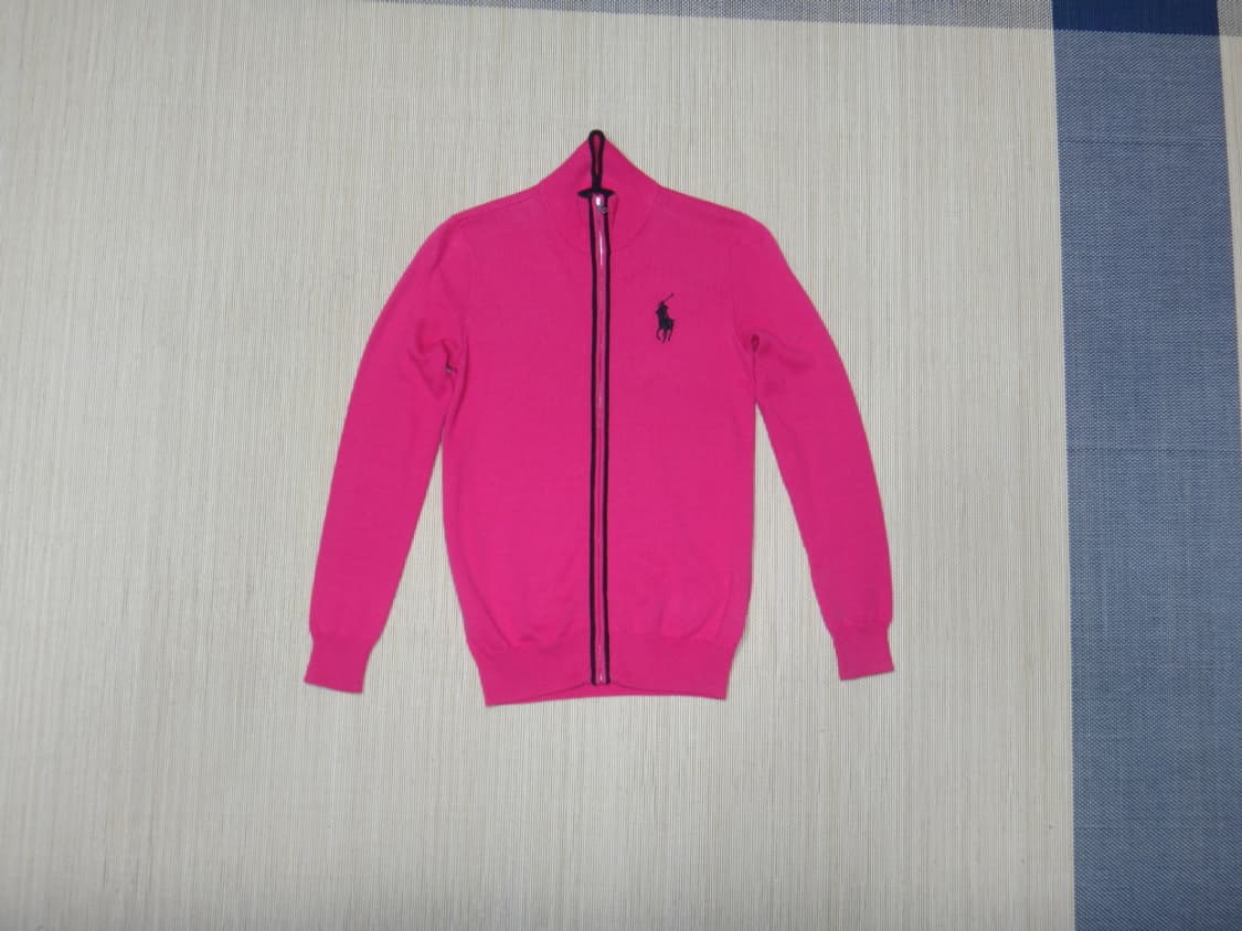 (XS) 폴로골프 빅포니 자수 여성 터틀넥 니트 집업 상품이미지1