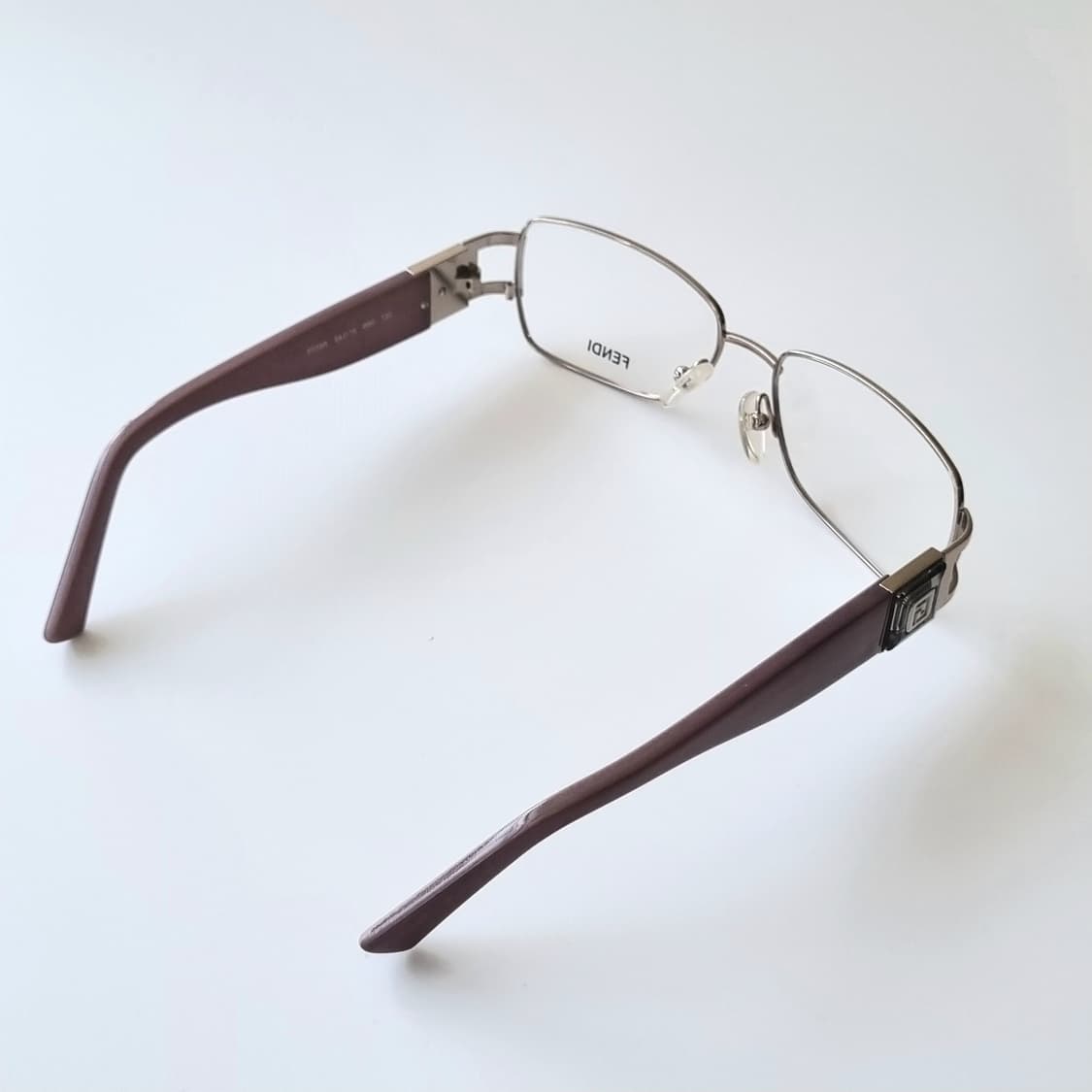 데드스탁 [정품] 펜디(FENDI) 메탈릭 골드 & 브라운 콤비 안경테 상품이미지7