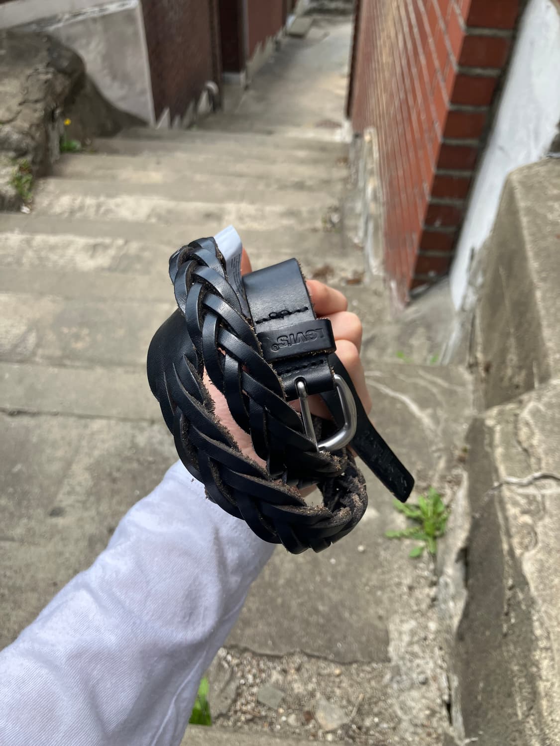 Levi’s 블랙 꼬임 레더 벨트 상품이미지6