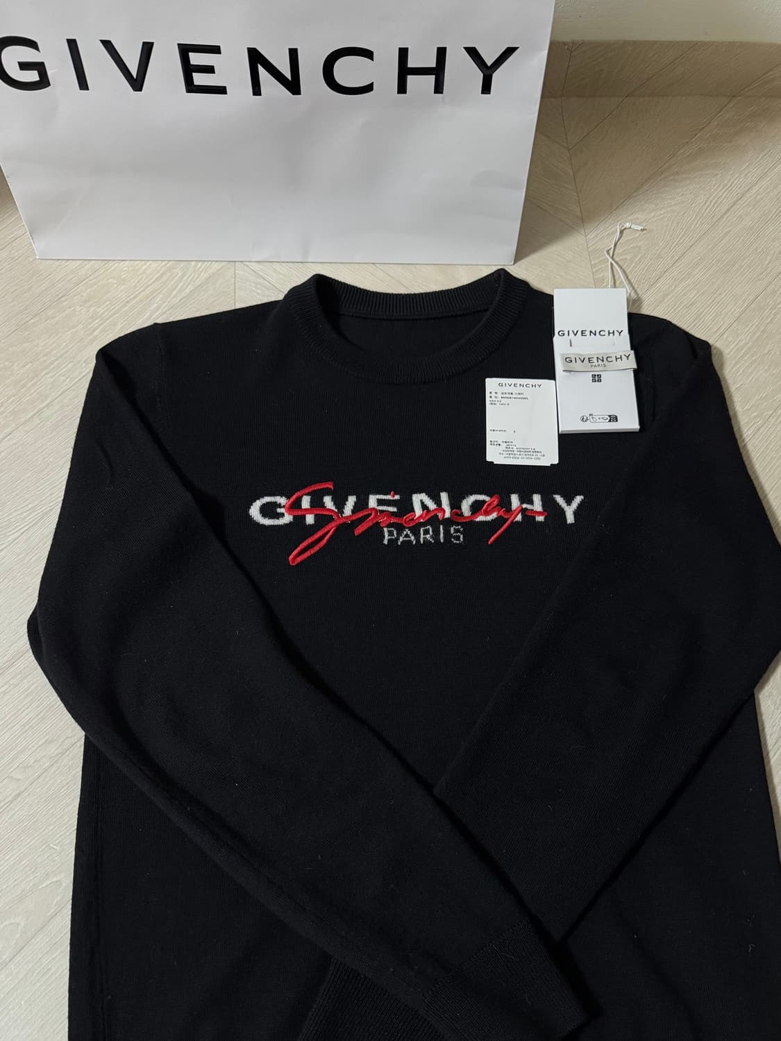 지방시 멀티로고 파리 니트 스웨터 95-100 상품이미지2