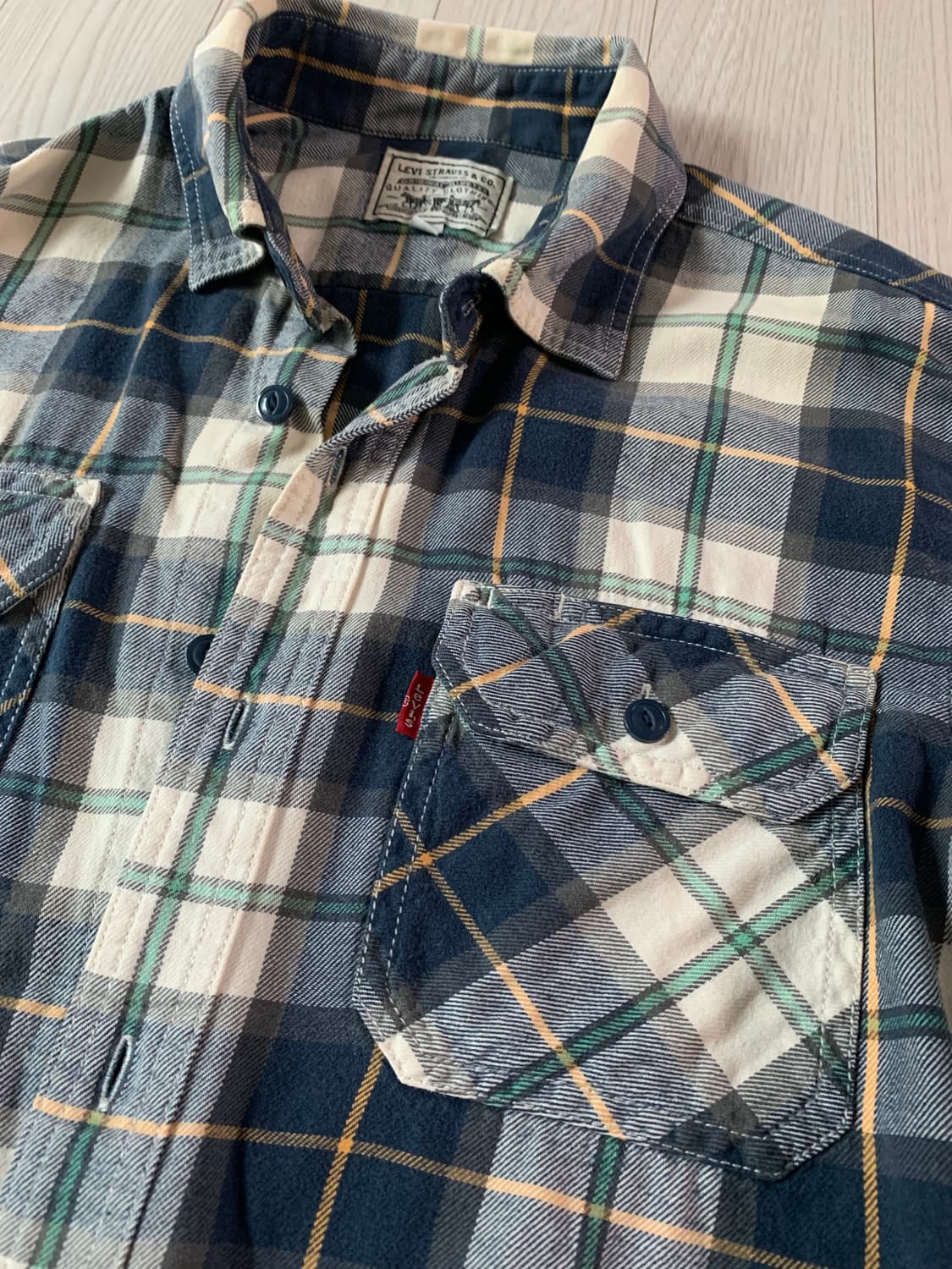 리바이스 체크 셔츠 남방 상품이미지2