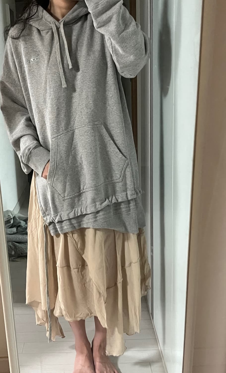디젤 쉬폰 레이어드 원피스 상품이미지2