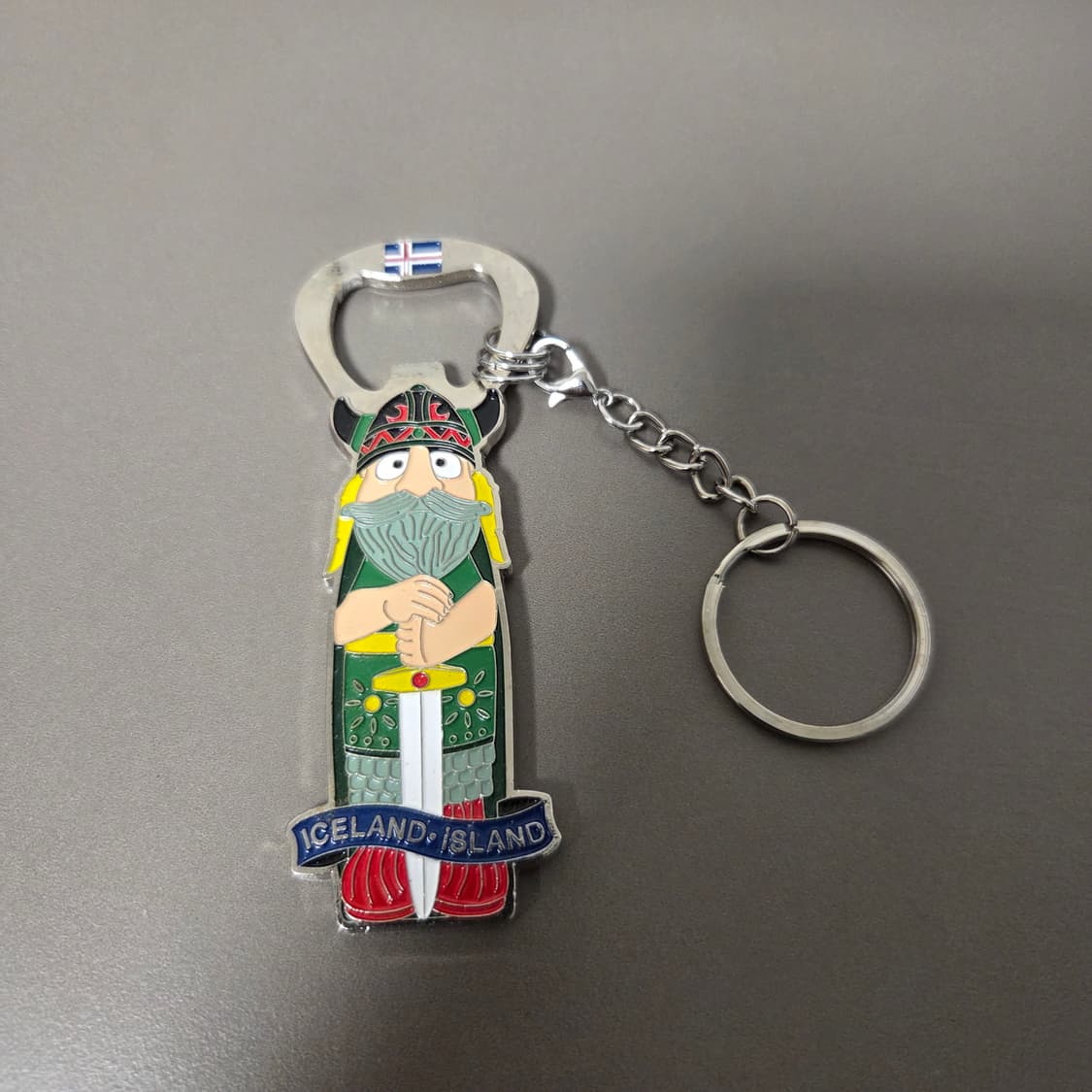 빈티지 아이슬란드 바이킹 오프너 키링 상품이미지1