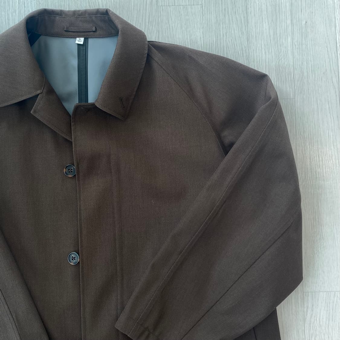 유니클로u 바람막이 발마칸 코트 XL 브라운 상품이미지2