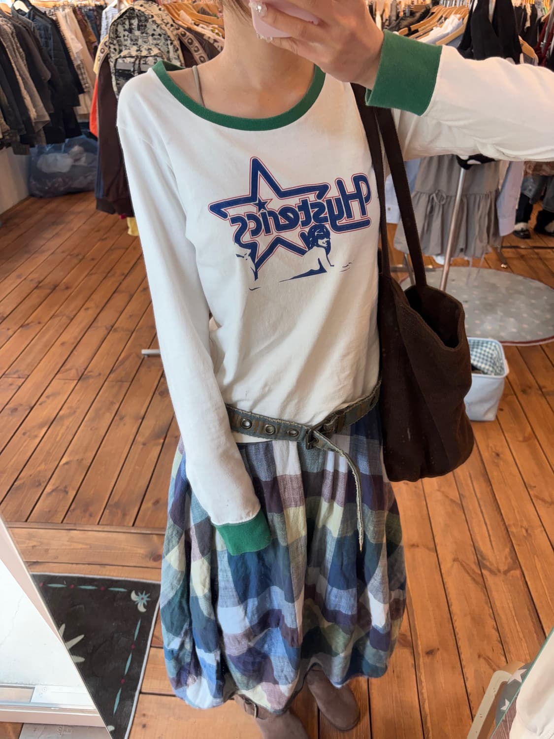 히스테릭글래머 그린 포인트 롱슬리브 상품이미지2