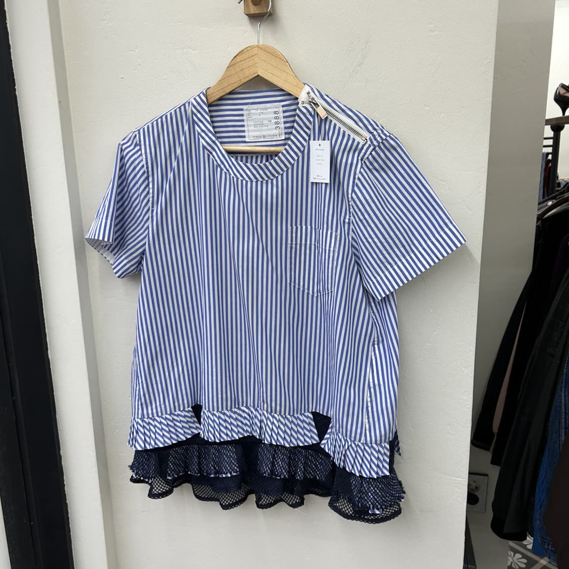 16654 - 사카이 레이어드 포플린 반팔 블라우스 상품이미지2