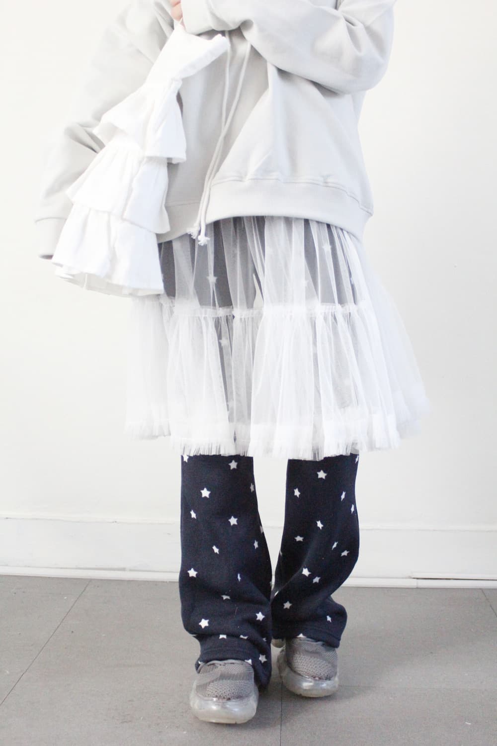 히피디피 웜 스타 부츠컷 팬츠/네이비 상품이미지1