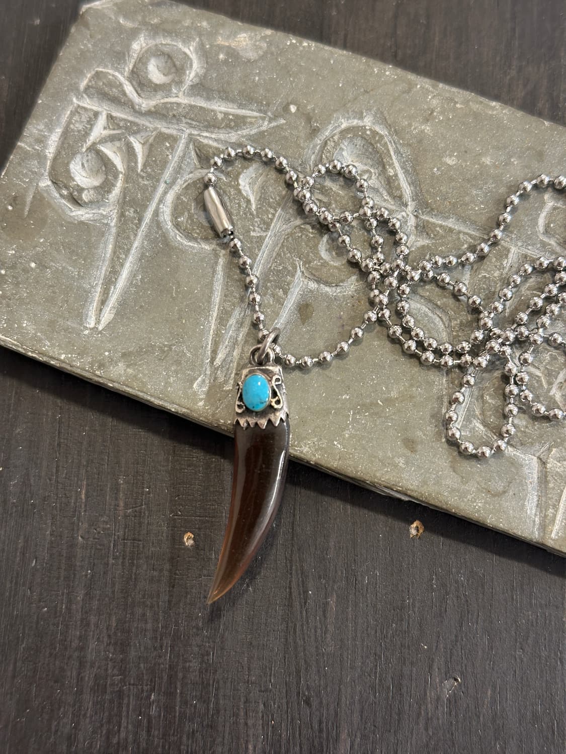Bear claw 925silver pendant + stainless  상품이미지3