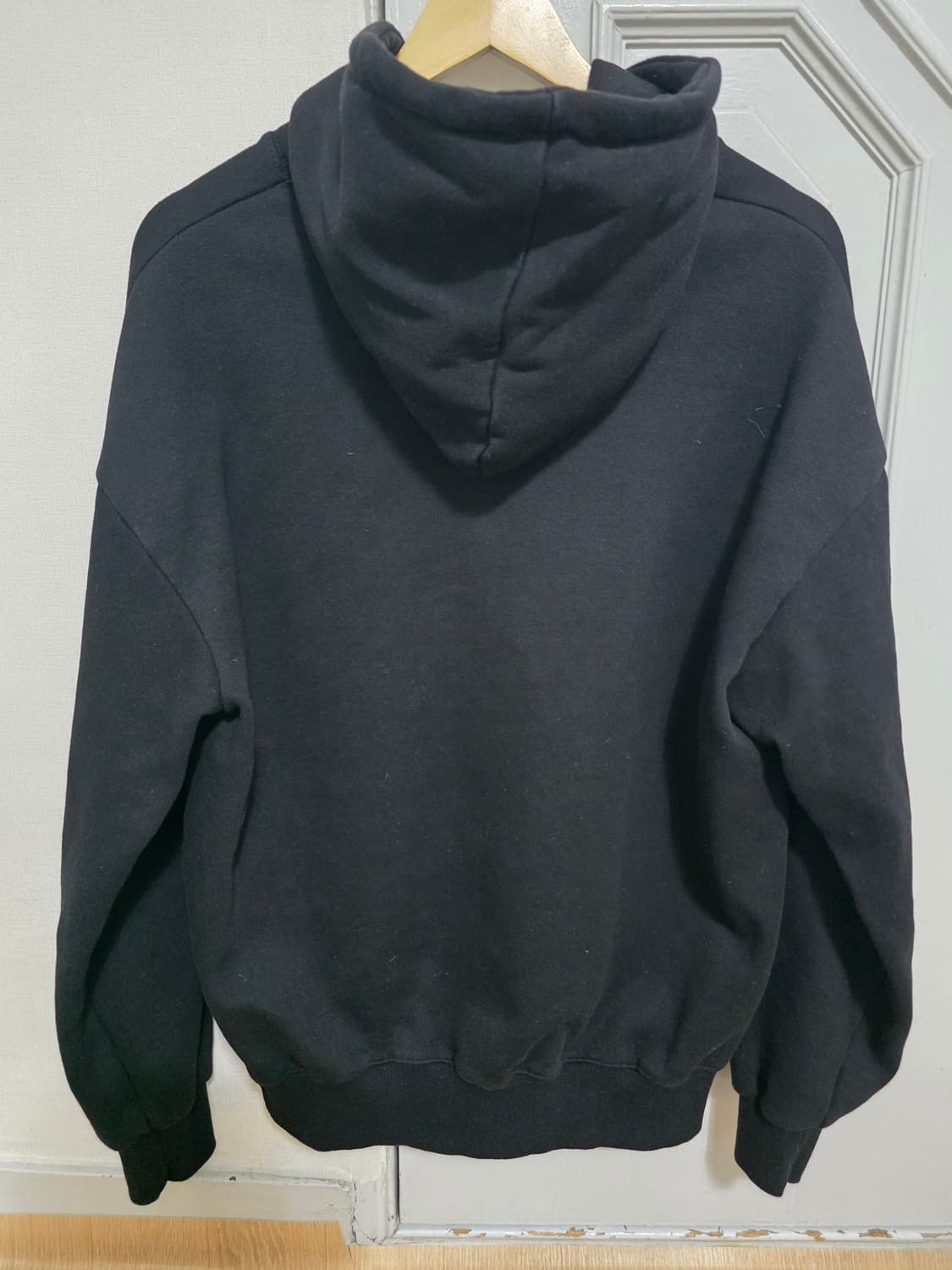 1989스탠다드 BW 플라워 기모 후드티 L 상품이미지7