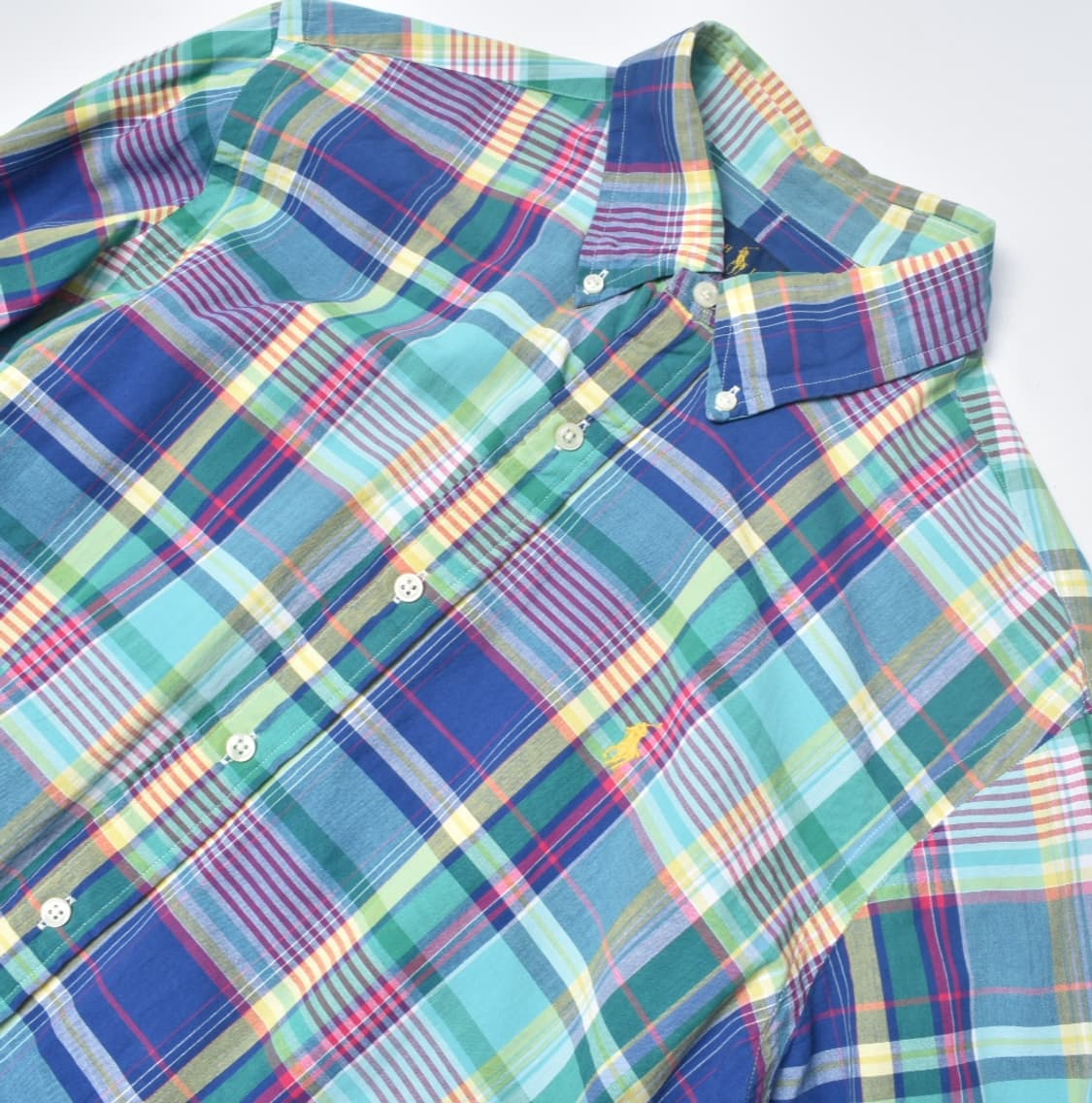 폴로랄프로렌 신형라벨 체크 셔츠 L 상품이미지3