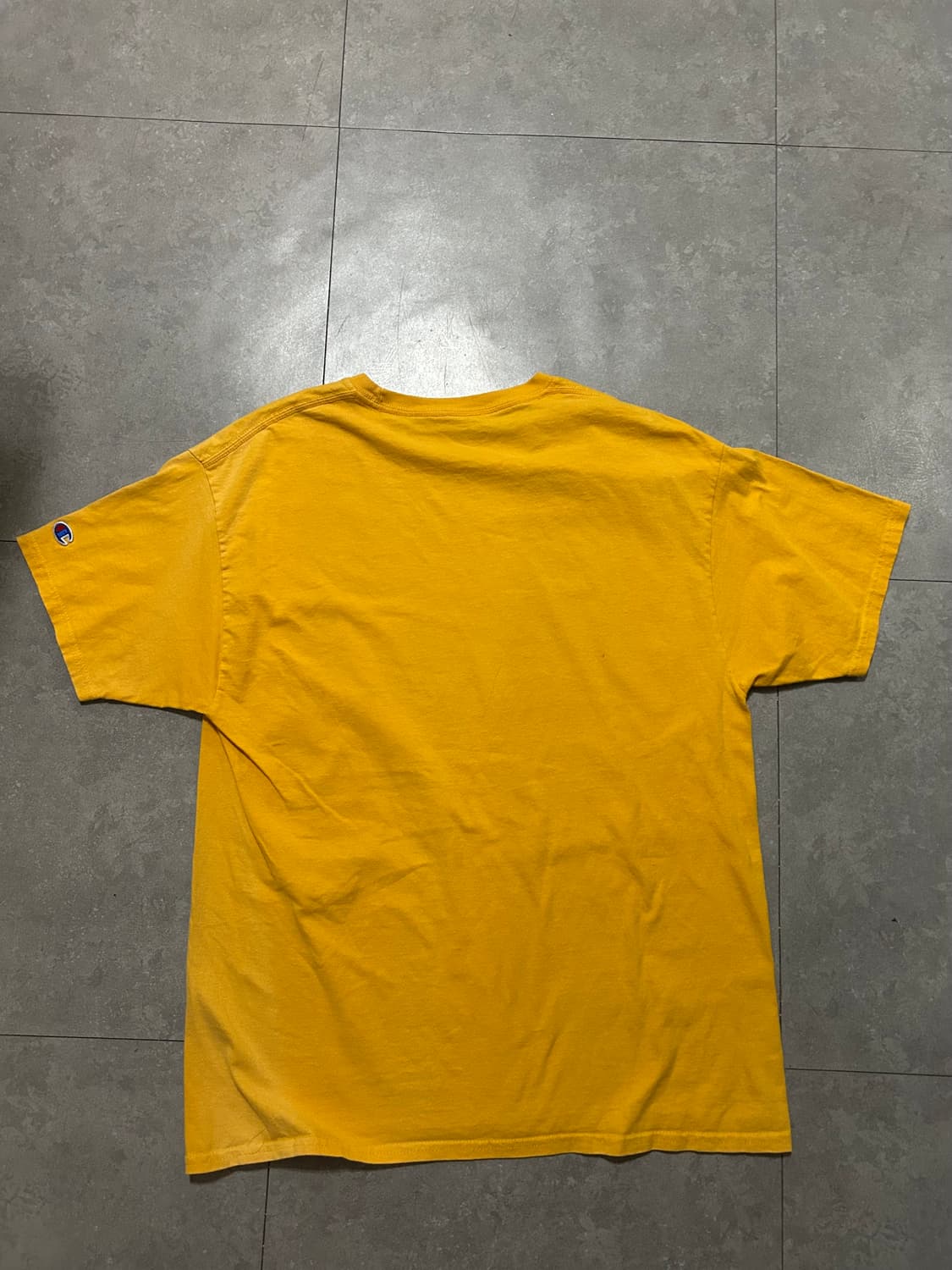00s 챔피온 옐로우컬러 빈티지 헤비코튼 숏슬리브 티셔츠 100size 상품이미지6