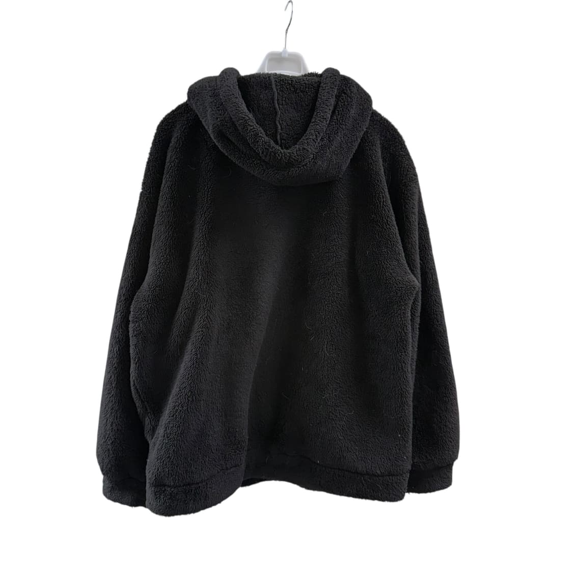 [S] 후아유 블랙 플리스 후드집업 상품이미지4