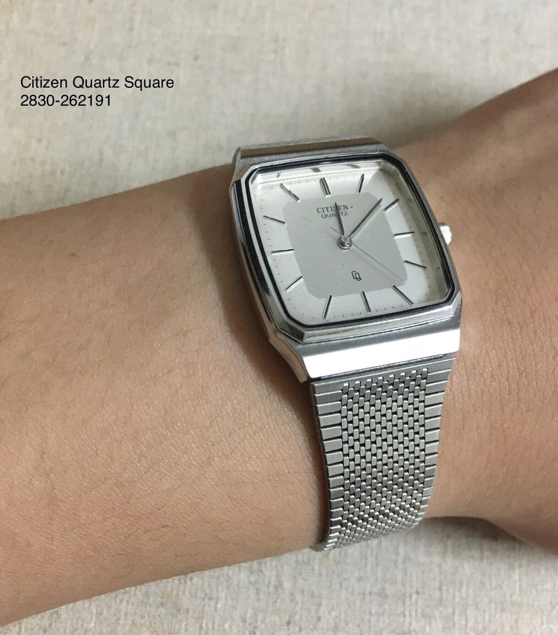 1990s Citizen Quartz Square 빈티지 시계 상품이미지5
