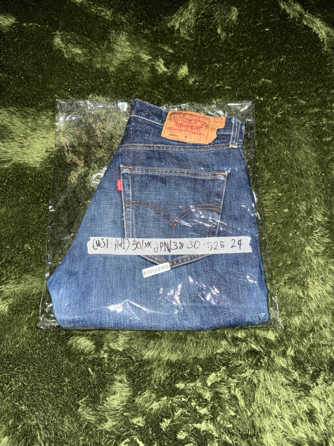 [W31] 리바이스 501xx 재팬 릴리즈 컷오프 데님 쇼츠 하프 팬츠 상품이미지10