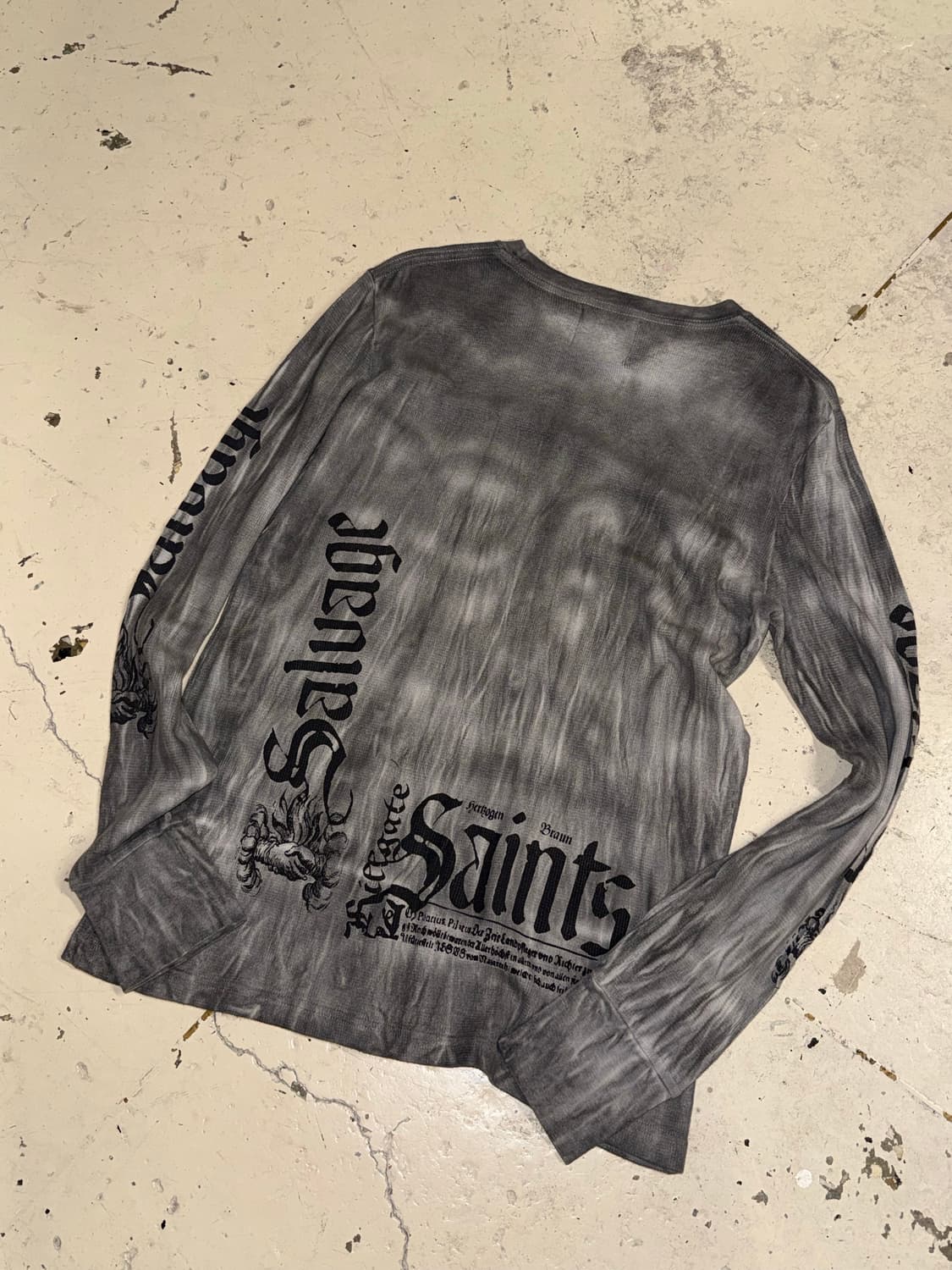 Salvage grunge lettering long sleeve 상품이미지4