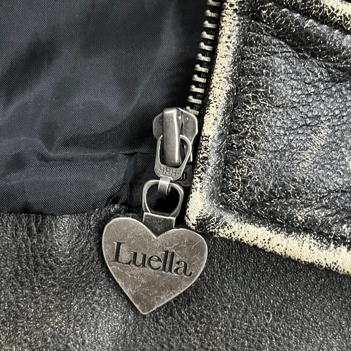 [정품] Luella 데미지 가죽 라이더 자켓 b10 상품이미지5