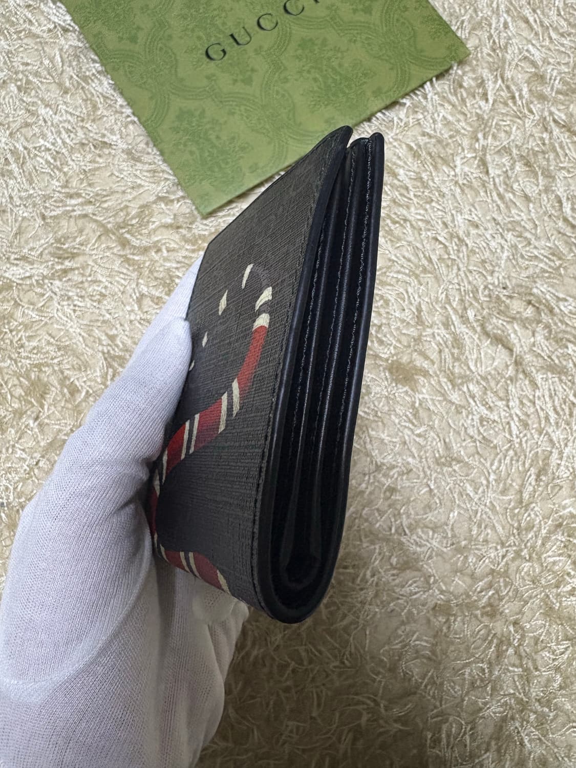 구찌 스네이크 반지갑 블랙 상품이미지7